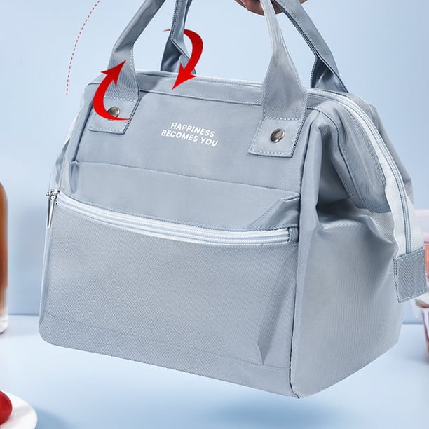 Bento Case Organizador Bolsas Bolsas impermeables para refrigerios para mujeres y niños (Azul L) JShteea Libre de BPA