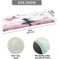 thumbnail image 3 of Coolnut Butterfly Girl Bath Mat, Dry Quickly Non Slip Absorbent Bath Rug, Soft Living Room Bedroom Home Floor Mats, Bath Mats for Bathroom, Tub and Shower 20" x 39" Home Decor, 3 of 7