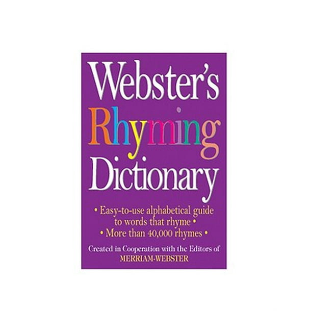 ster's Rhyming Dictionary