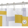 thumbnail image 5 of Gold Shower Curtain with Hooks Warm Yellow Shower Curtains for Bathroom Abstract Geometric Shower Curtain - Heavy Duty Fabric Luxury Bathroom Curtains Shower Set for Hotel SPA Bath Tubs, 72x72 Inch, 5 of 6