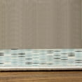 thumbnail image 3 of Geometric Turkish Area Rug, Abstract ZigZag Hexagon Vivid and Dark Color Hue Tone Intensity Art Print, Soft Carpet for Living Room Decor with Distressed Look, 2.6' x 5', Pale Blue, by Ambesonne, 3 of 4