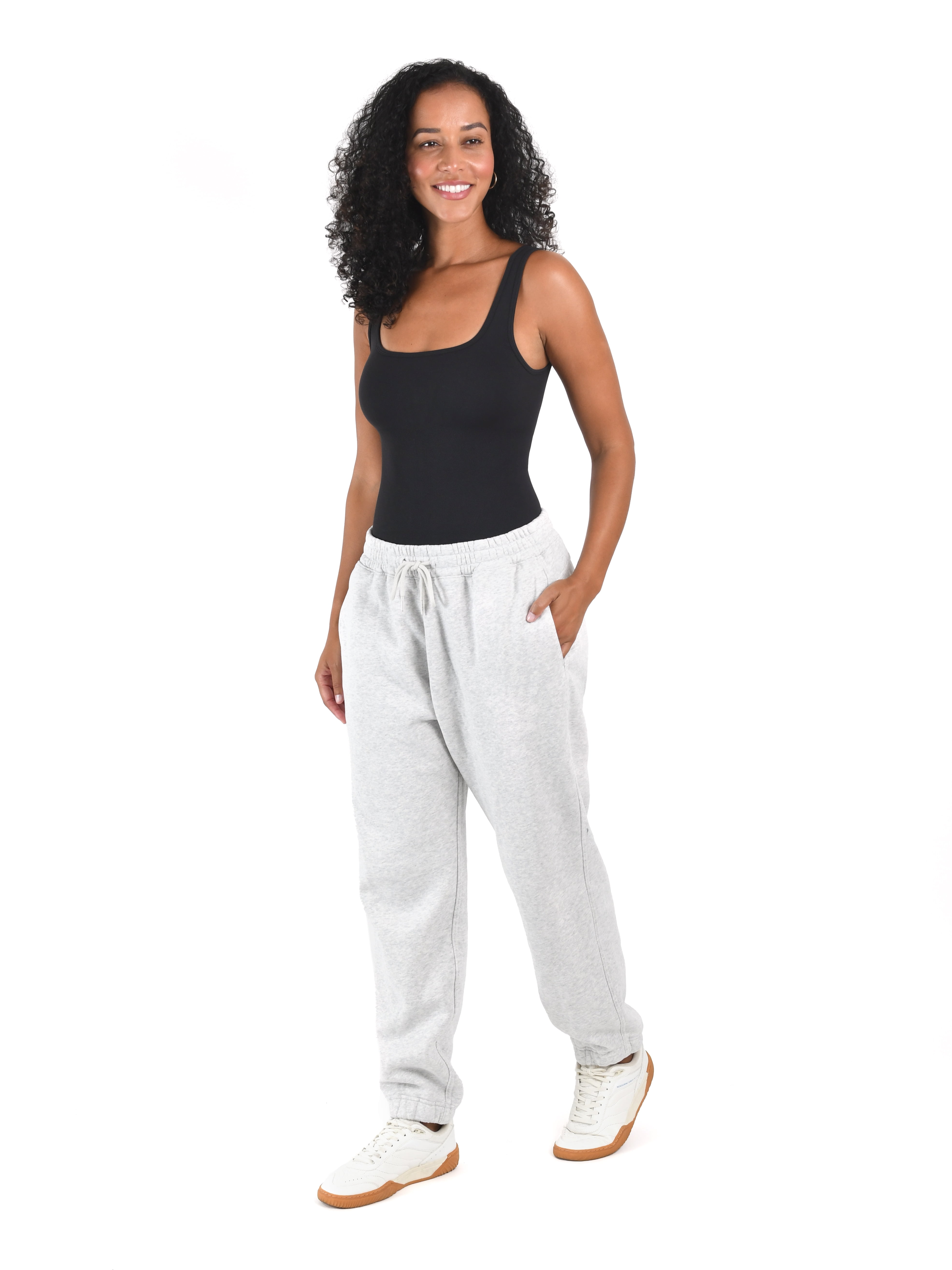Joyspun Women's Seamless Slimming Square Neck Tank Bodysuit, 2-Pack, Sizes S-XXXL