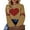 Yellow, variant on EYIIYE Women's Heart Print Knitted Pullover Long Sleeve Crew Neck Sweater Tops Valentine's Day Gif
