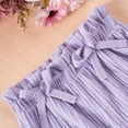thumbnail image 7 of Generic Girls Summer Outfits Ruffle Short Sleeve T Shirt and Wide Leg Pants 2 Piece Clothes Sets for Beach Vacation for 1-7 Years, 7 of 7