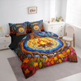 thumbnail image 2 of Manfei Camping Campfire 7-Piece Twin Bedding,Boho Tree Of Life Bedding Comforter Set,Blue Brown, 2 of 6
