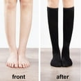 thumbnail image 3 of Calcetines de compresión graduada hasta la rodilla para mujer, calcetines de tubo alto y delgado de tubo largo - 1 par, 3 of 5