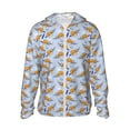 thumbnail image 2 of Uemuo Cute Sloth Pattern Women's Full Zip UPF 50+ Sun Protection Hoodie Jacket Long Sleeve Sun Shirt Hiking Outdoor Performance with Pockets-XX-Large, 2 of 9