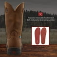 thumbnail image 7 of Twisted X Menâs Work Boot - K Toe All-Around, 11â Shaft, Taupe 9.5 W, 7 of 7