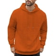 thumbnail image 2 of Casual Hoodies for Men Long Sleeve Sweatshirts Mens Pullover Solid Color Textured Basic Comfortable Slim Athletic Workout Sweatshirt & Hoodie Tops, 2 of 8