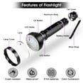 thumbnail image 2 of 2 In 1 Powerful LED Torch Lamp 75Lumens  Lamp 395NM Ultraviolet Light, 2 of 8