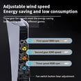 thumbnail image 2 of Cooling Fan for PS5 with 3 Adjustable Speed Silent Cooling Fans and RGB Light, PS5 High Efficiency Cooling System Accessory with 2.0 USB HUB, Suitable for PS5 Disc and Digital Edition, 2 of 7