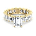 thumbnail image 3 of Skye - Moissanite Emerald Cut Lab Diamond Eternity Engagement Ring, 3 of 5