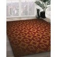 thumbnail image 3 of Ahgly Company Machine Washable Indoor Rectangle Transitional Mahogany Brown Area Rugs, 8' x 10', 3 of 7