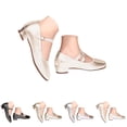 thumbnail image 6 of XIMIN Women's Mary Jane Low Heels Dress Pumps Fashion Shoes with Adjustable Ankle Strap Pointed Toe Easy Buckle Low Heel Slip On Flats for Dressy Casual Occasions, 6 of 9