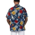 thumbnail image 2 of Men's Margaritaville Navy Boston Red Sox Island Life Floral Party Button-Up Shirt, 2 of 2