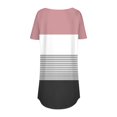 thumbnail image 4 of Womens Fall Tops Women's Fashion Casual Round Neck Retro Printed Short Sleeve Pullover T-Shirt Top, 4 of 4