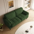 thumbnail image 4 of UIXE 62'' Loveseat Sofa for Living Room Indoor 2-seater Sofa Small Couch for Bedroom Office, Green, 4 of 5