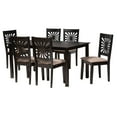 thumbnail image 2 of Baxton Studio Olympia Modern Beige Fabric and Espresso Brown Finished Wood 7-Piece Dining Set, 2 of 10