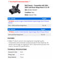 thumbnail image 2 of MAP Sensor - Compatible with 2006 - 2009 Land Rover Range Rover 4.2L V8 2007 2008, 2 of 2
