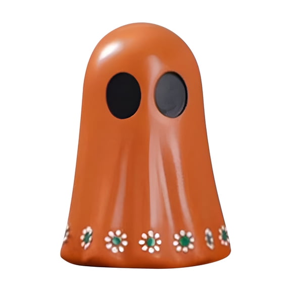 Mexican Day Of The Dead Sugar Skull Resin Decor Set With Trees For Halloween Tabletop Tray Home Mantel Centerpiece (C)