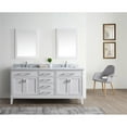 thumbnail image 3 of Ari Kitchen & Bath Danny 72" Solid Wood Bathroom Vanity in White, 3 of 6
