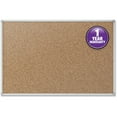 thumbnail image 2 of Mead 85360 Economy 24 x 18 Cork Board with Aluminum Frame - Tan Surface/Silver Aluminum Frame, 2 of 6