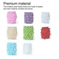 thumbnail image 3 of 8 3mm ABS Imitation Pearl Bead Chain String Round 8+3mm Imitation DIY Needlework Jewelry Accessories Handmade Centerpiece Bouquet Red, 3 of 9