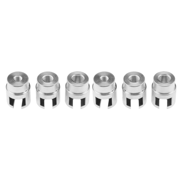 ZheElen 1/2/3/5 3x Kit de Réparation en Alliage d'Aluminium Argent - Fait pour Durer Facile à Réparation Sans Peinture Haute Résistance 2PCS