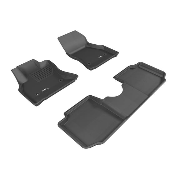 3D MAXpider Custom Fit Kagu Floor Mat (Black) Compatible with Flat 500L 2014-2020 - R1 R2