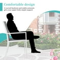 thumbnail image 6 of Walsunny Patio Dining Chairs Set of 2,Outdoor Bistro Chair with Arms,All-Weather Metal Textile Fabric Chairs Grey, 6 of 7