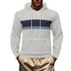 thumbnail image 2 of Dolkfu Sudadera con capucha de punto para hombres, sudadera casual con capucha de colores contrastantes, ropa urbana masculina. S, 2 of 6