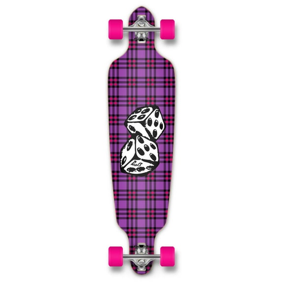 Yocaher Punked Drop Through Dice Longboard Complete