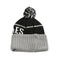thumbnail image 2 of City Caps Bonnet 2 Tons avec Pompons - Los Angeles - Noir/gris, 2 of 2