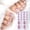 D, variant on Glitter Toe Nail Decals Self-Adhesive Full Cover Pure Color Toe Nail Wraps