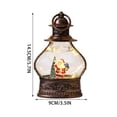 thumbnail image 3 of Christmas Decorations Indoor Outdoor Under 10$ Clearance! Christmas LED Lantern Decoration, Vintage Hanging Lamp with Santa Snowman Reindeer Inside, Battery Operated Holiday Gift, 3 of 8