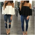 thumbnail image 4 of Blouses Décontractées en Dentelle d'Été pour Femmes, Crop Tops T-Shirt, 4 of 5
