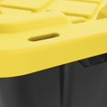 thumbnail image 4 of Tuff StoreTM 102L (27 gal.), Heavy Duty Storage Tote - Yellow & Black, 4 of 13
