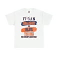 thumbnail image 2 of DJH Apparel | It's An Orange & Blue Thing Colorway Unisex Cotton T-shirt, 2 of 7