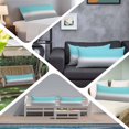 thumbnail image 5 of Teal White Grey Ombre Body Pillow Cover, Pillowcase Protectors with Zipper, Breathable Decorative Throw Pillow Case Cover, Blue Modern Abstract Aesthetics Pillow Shams for Couch Sofa 20x60Inch, 5 of 8