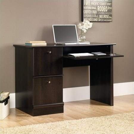 Sauder Select Computer Desk With Keyboard Tray In Cinnamon Cherry