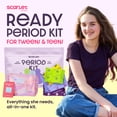 thumbnail image 5 of Scarlet by RedDrop First Period Kit for Girls 9–12, 36 Tween-Sized Pads with Wings in 4 Sizes, 5 Wipes, Carry Pouch, Puberty Guide & Bathroom Pass, 5 of 11