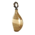 thumbnail image 6 of DecMode 9" x 19" Light Brown Glass Brushed Ombre Decorative Jars with Speckled Gold and Bronze Ring Top, 1-Piece, 6 of 9