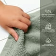 thumbnail image 3 of Mainstays Kids 8pk Washcloth, Green, 3 of 5