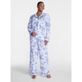 thumbnail image 2 of Joyspun Women’s Dreamy Soft Collection Notch Collar Top and Pants, 2-Piece Pajama Set, Sizes XS-3X, 2 of 5