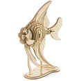 thumbnail image 1 of Build Your Own 3D Wooden Assembly Puzzle Wood Craft Kit Angel Fish Model, 1 of 5