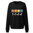 thumbnail image 4 of DPTALR T-Shirt à Manches Longues pour Femmes à Col Rond Imprimé Blouse Ample Chandails Sans Capuche, 4 of 4