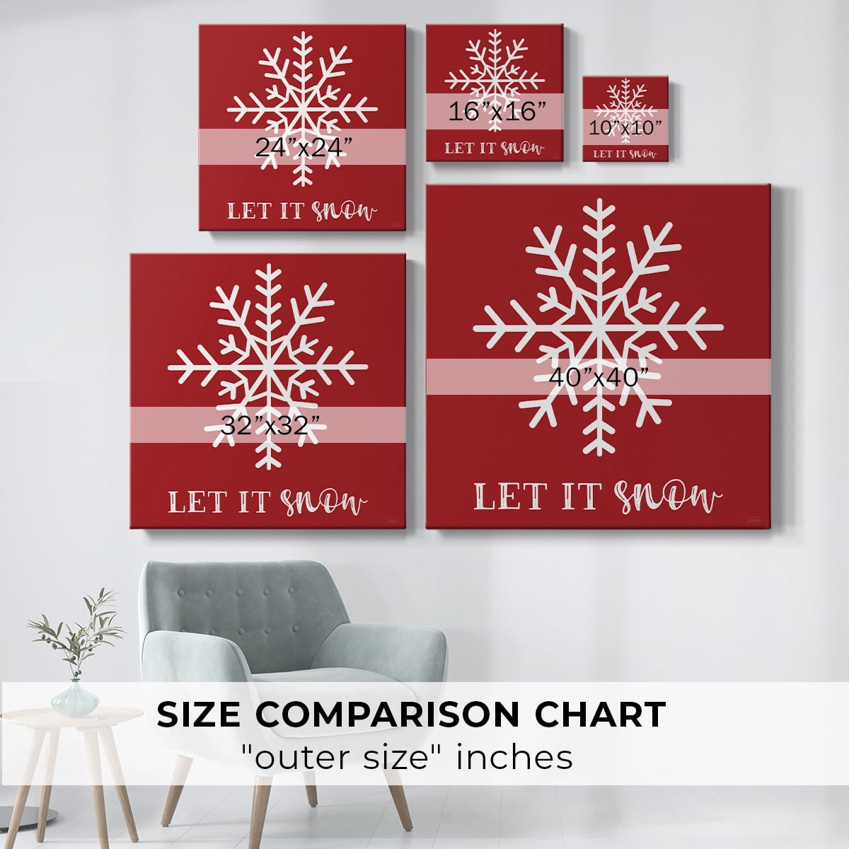 Let It Snow- Gallery Wrapped Canvas