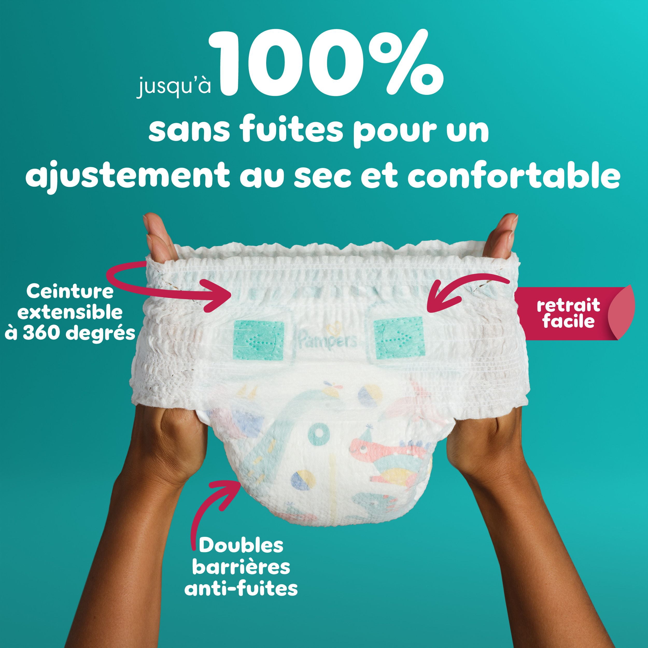Pampers Diapers - Cruisers 360° - Size 5, up to 100% Leakproof Fit, Designed for Active Babies, Pull On Diaper, EZ Off Tabs Designed for Easy Changes