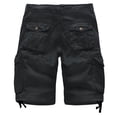 thumbnail image 2 of Men's Cargo Shorts Cotton Relaxed Fit with 6-Pockets Work Short,Black 36, 2 of 3