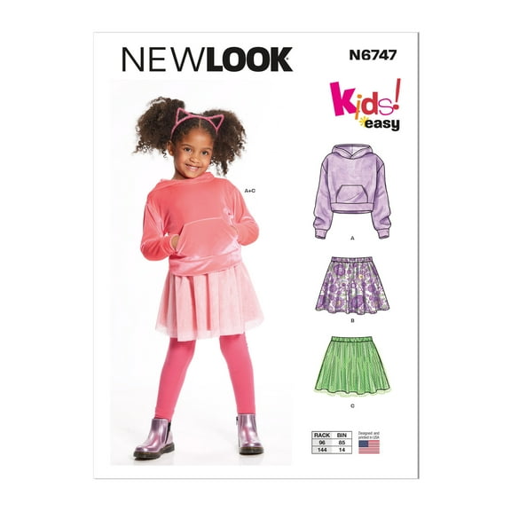 New Look Sewing Pattern 6747 Kids A (3-4-5-6-7-8)